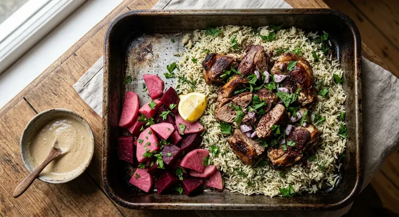 Lamb Shawarma Bowl — example Whipp dinner