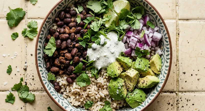 Black Bean Burrito Bowl — example Whipp dinner