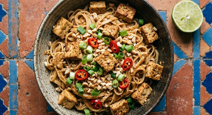 Peanut Tofu Noodles — example Whipp dinner